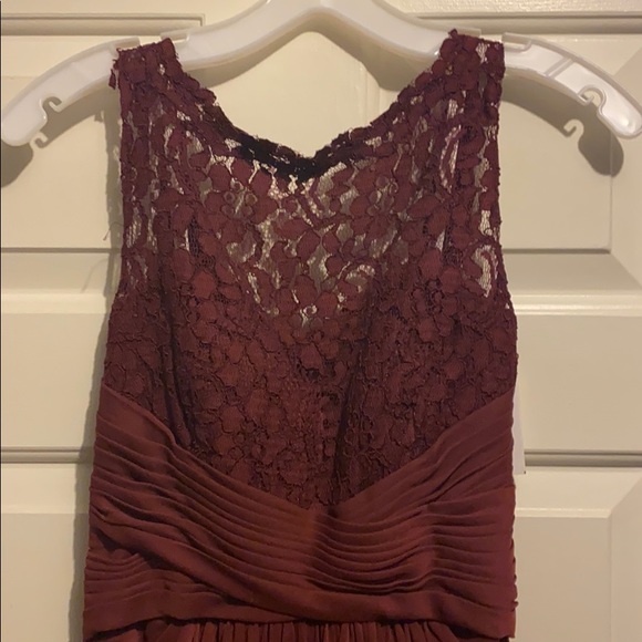 David’s bridal size 8 color wine bridesmaid dress - Picture 2 of 5